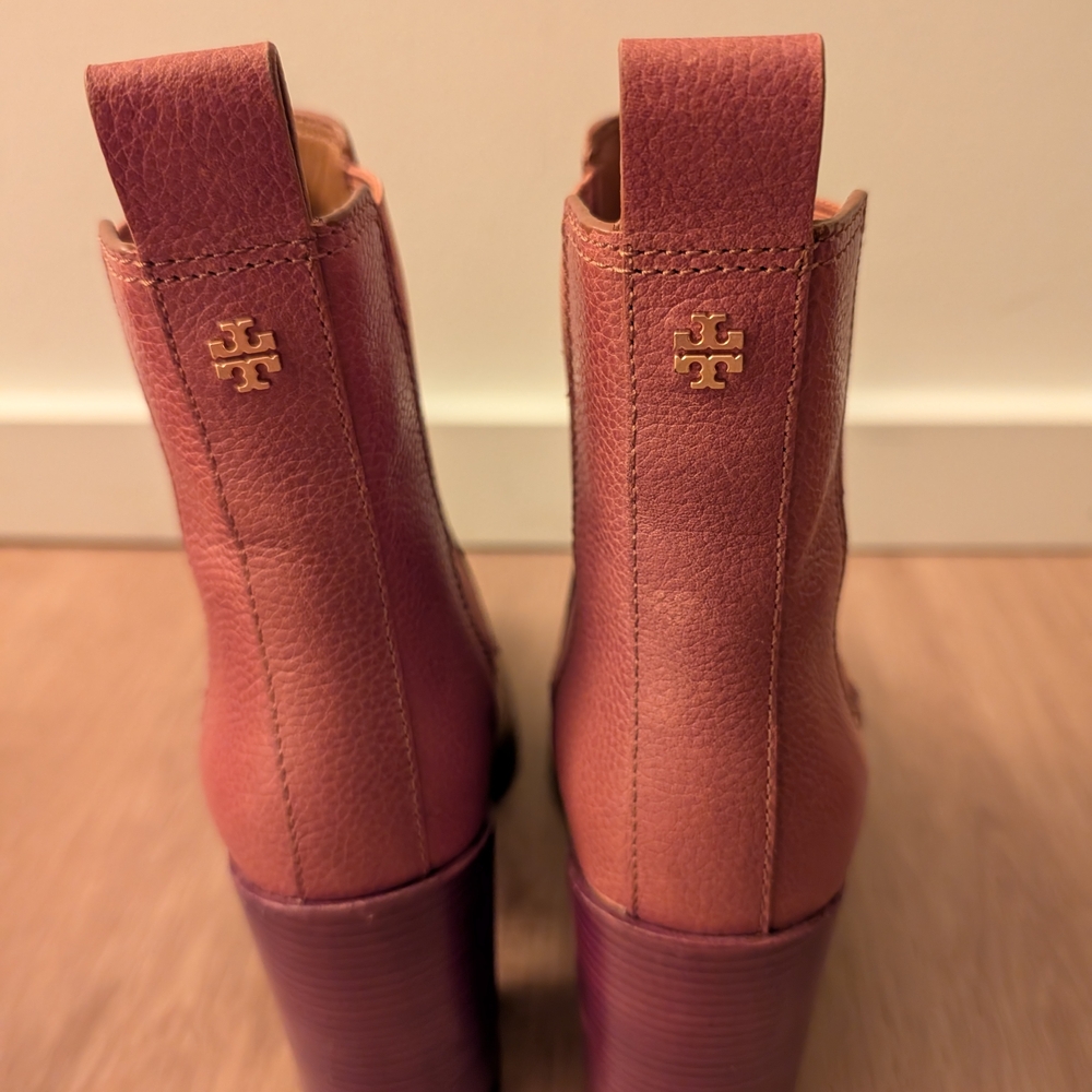 Tory Burch Brown Leather Ankle Booties